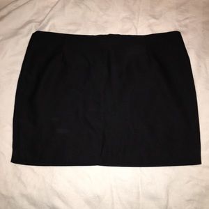 Black mini skirt